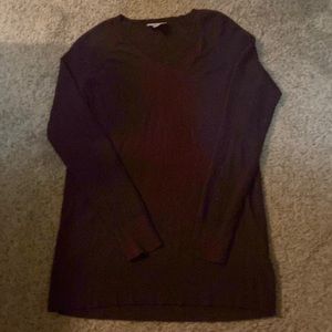 Women’s Size Medium Loft Maroon V-neck Sweater